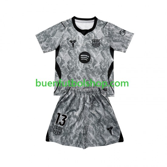 Camiseta de Fútbol FC Barcelona Portero Wojciech Szczesny 13 2026-2027 Segunda Equipación Manga Corta Niño