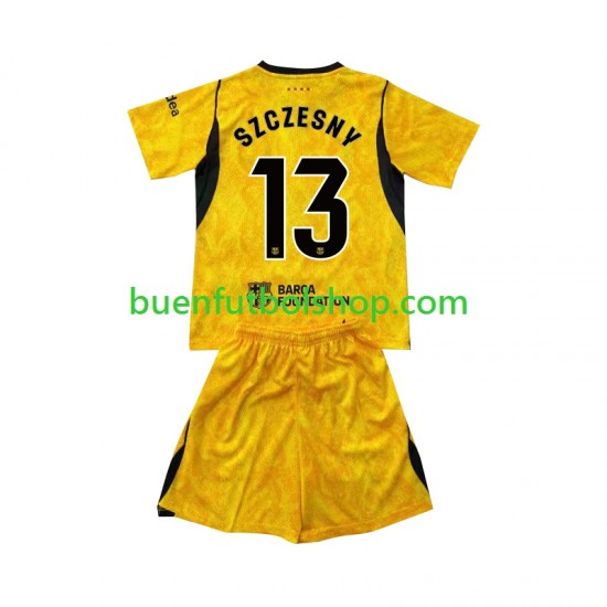 Camiseta de Fútbol FC Barcelona Portero Wojciech Szczesny 13 2026-2027 Cuarta Equipación Manga Corta Niño