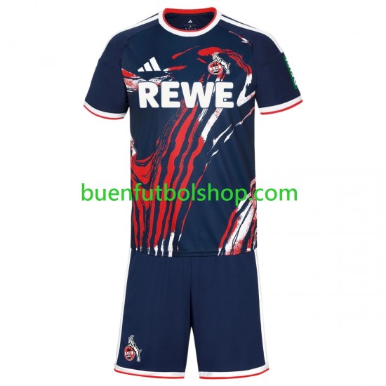 Camiseta de Fútbol FC Köln 2026-2027 Segunda Equipación Manga Corta Niño