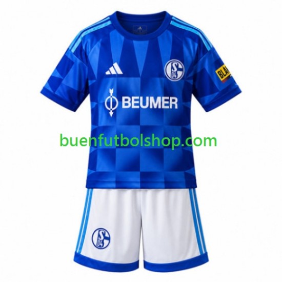 Camiseta de Fútbol Schalke 04 FC 2026-2027 Primera Equipación Manga Corta Niño