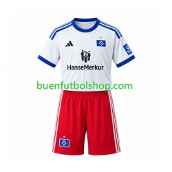 Camiseta de Fútbol Hamburger SV 2026-2027 Primera Equipación Manga Corta Niño