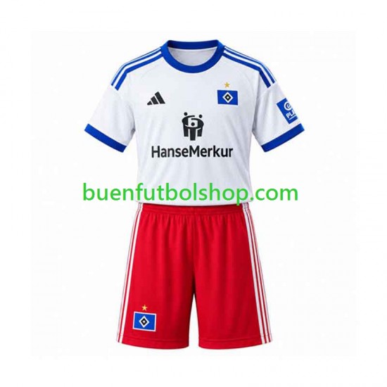 Camiseta de Fútbol Hamburger SV 2026-2027 Primera Equipación Manga Corta Niño