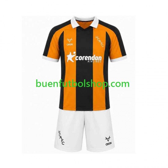 Camiseta de Fútbol Hull City 2026-2027 Primera Equipación Manga Corta Niño