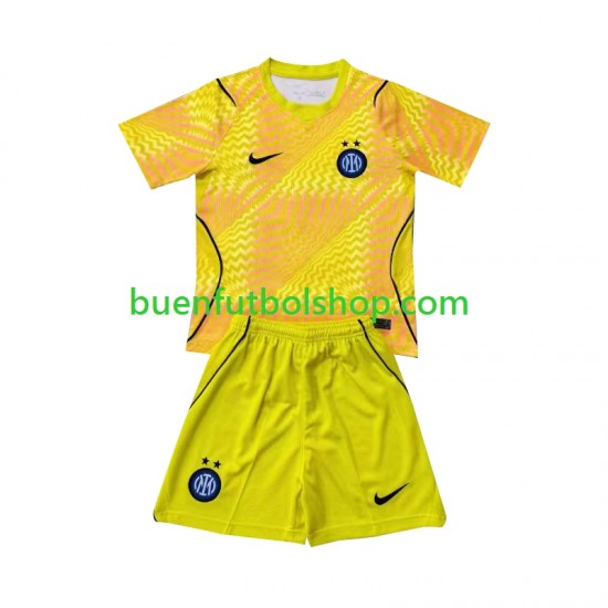 Camiseta de Fútbol Inter Milan Portero 2026-2027 Primera Equipación Manga Corta Niño