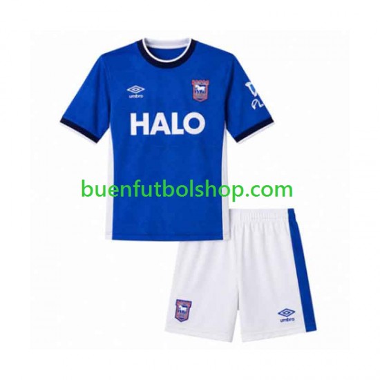 Camiseta de Fútbol Ipswich Town 2026-2027 Primera Equipación Manga Corta Niño