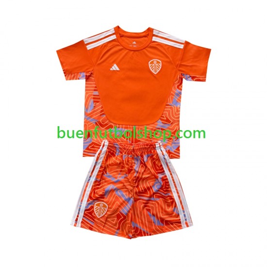 Camiseta de Fútbol Leeds United Portero 2026-2027 Cuarta Equipación Manga Corta Niño