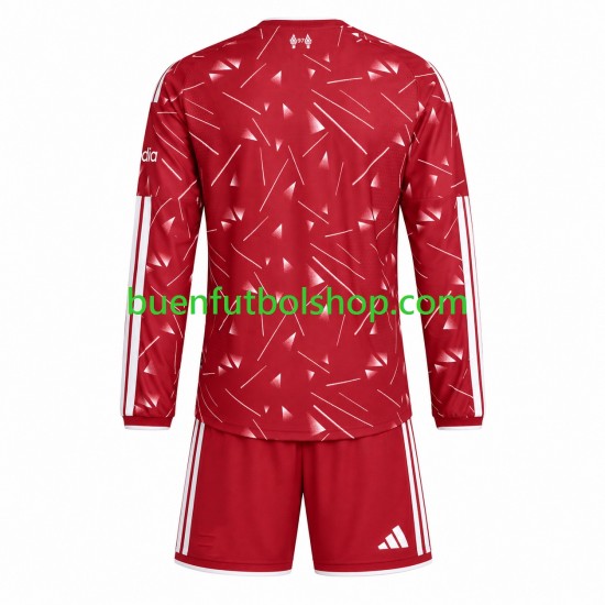 Camiseta de Fútbol Liverpool 2026-2027 Primera Equipación Manga Larga Niño