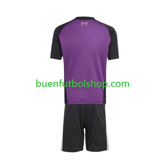 Camiseta de Fútbol Liverpool Portero 2026-2027 Segunda Equipación Manga Corta Niño