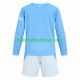 Camiseta de Fútbol Manchester City 2026-2027 Primera Equipación Manga Larga Niño