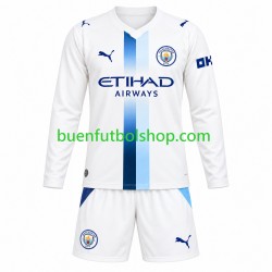 Camiseta de Fútbol Manchester City 2026-2027 Tercera Equipación Manga Larga Niño