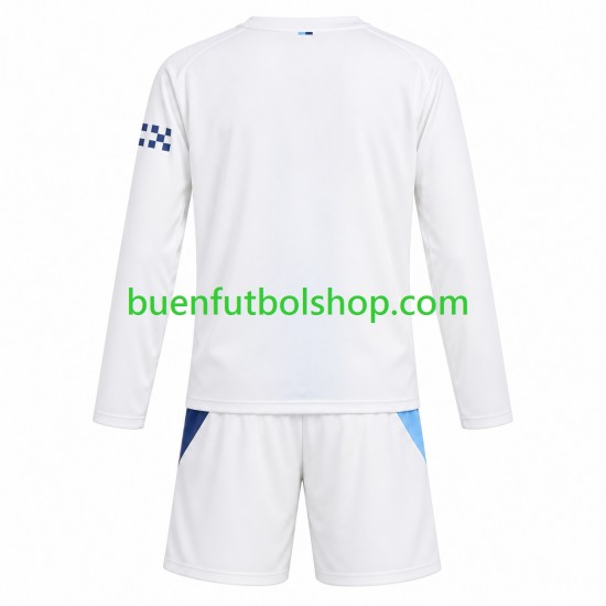 Camiseta de Fútbol Manchester City 2026-2027 Tercera Equipación Manga Larga Niño