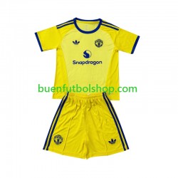 Camiseta de Fútbol Manchester United Portero 2026-2027 Tercera Equipación Manga Corta Niño