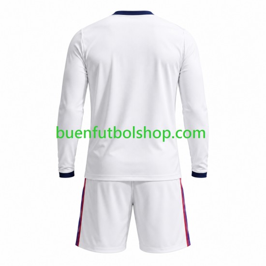 Camiseta de Fútbol Paris Saint-Germain 2026-2027 Segunda Equipación Manga Larga Niño