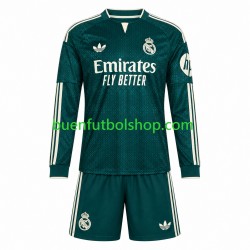 Camiseta de Fútbol Real Madrid 2026-2027 Segunda Equipación Manga Larga Niño