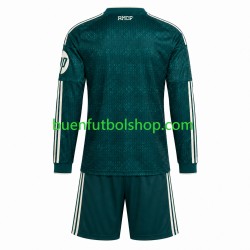 Camiseta de Fútbol Real Madrid 2026-2027 Segunda Equipación Manga Larga Niño