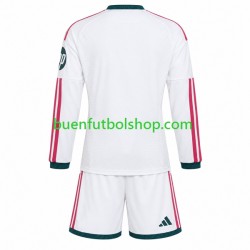 Camiseta de Fútbol Real Madrid 2026-2027 Primera Equipación Manga Larga Niño