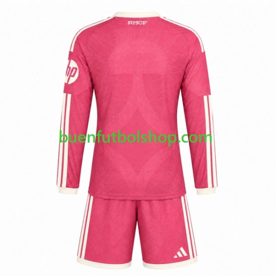Camiseta de Fútbol Real Madrid 2026-2027 Tercera Equipación Manga Larga Niño