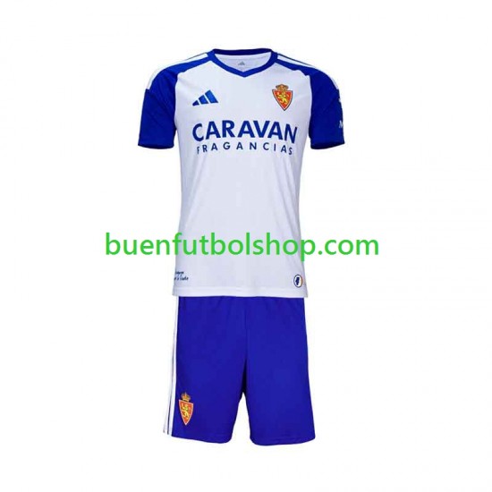 Camiseta de Fútbol Real Zaragoza 2026-2027 Primera Equipación Manga Corta Niño