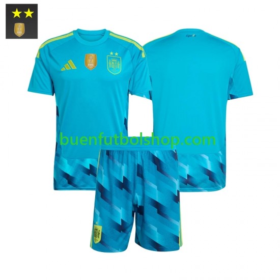 Camiseta de Fútbol España Portero 2026-2027 Primera Equipación Manga Corta Niño