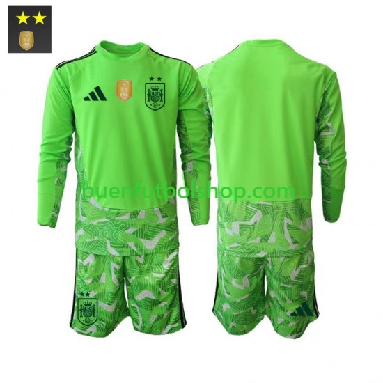 Camiseta de Fútbol España Portero 2026-2027 Tercera Equipación Manga Larga Niño