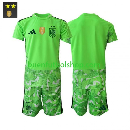 Camiseta de Fútbol España Portero 2026-2027 Tercera Equipación Manga Corta Niño