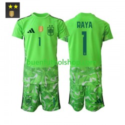 Camiseta de Fútbol España Portero David Raya 1 2026-2027 Tercera Equipación Manga Corta Niño