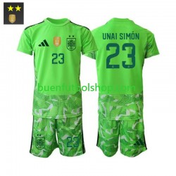 Camiseta de Fútbol España Portero Unai Simon 23 2026-2027 Tercera Equipación Manga Corta Niño