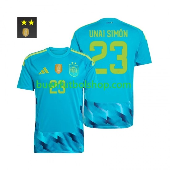 Camiseta de Fútbol España Portero Unai Simon 23 2026-2027 Primera Equipación Manga Corta Hombre