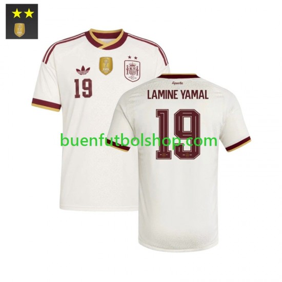 Camiseta de Fútbol España Lamine Yamal 19 2026-2027 Segunda Equipación Manga Corta Hombre