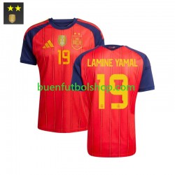 Camiseta de Fútbol España Lamine Yamal 19 2026-2027 Primera Equipación Manga Corta Hombre