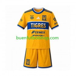 Camiseta de Fútbol Tigres UANL 2026-2027 Primera Equipación Manga Corta Niño