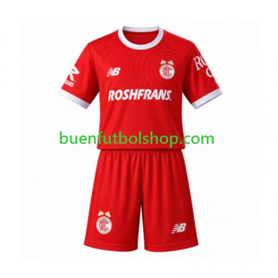 Camiseta de Fútbol Toluca 2026-2027 Primera Equipación Manga Corta Niño