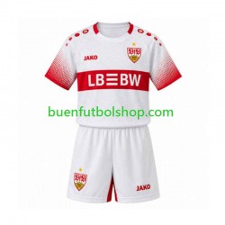 Camiseta de Fútbol VfB Stuttgart 2026-2027 Segunda Equipación Manga Corta Niño