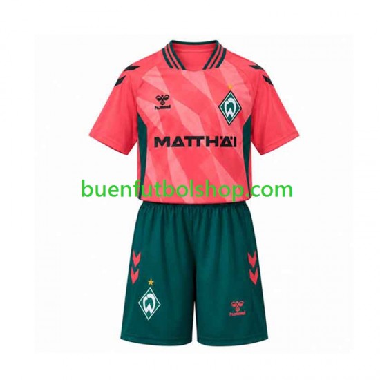 Camiseta de Fútbol Werder Bremen 2026-2027 Tercera Equipación Manga Corta Niño