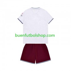 Camiseta de Fútbol West Ham United 2026-2027 Segunda Equipación Manga Corta Niño