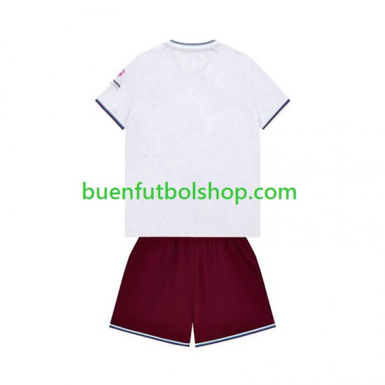 Camiseta de Fútbol West Ham United 2026-2027 Segunda Equipación Manga Corta Niño
