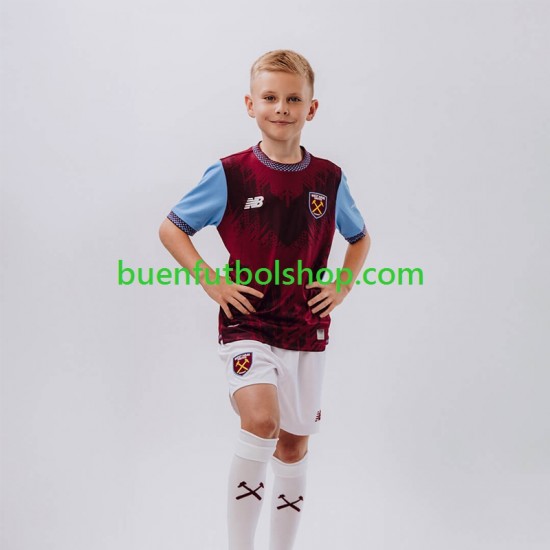 Camiseta de Fútbol West Ham United 2026-2027 Primera Equipación Manga Corta Niño