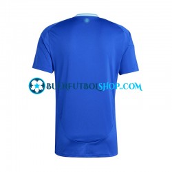Camiseta de Fútbol Argentina Copa America 2024 Segunda Equipación Azul Manga Corta Hombre