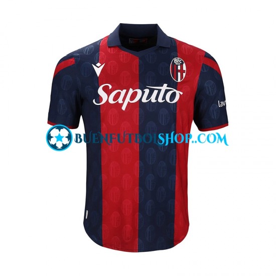 Camiseta de Fútbol Bologna 2023-2024 Primera Equipación Manga Corta Hombre