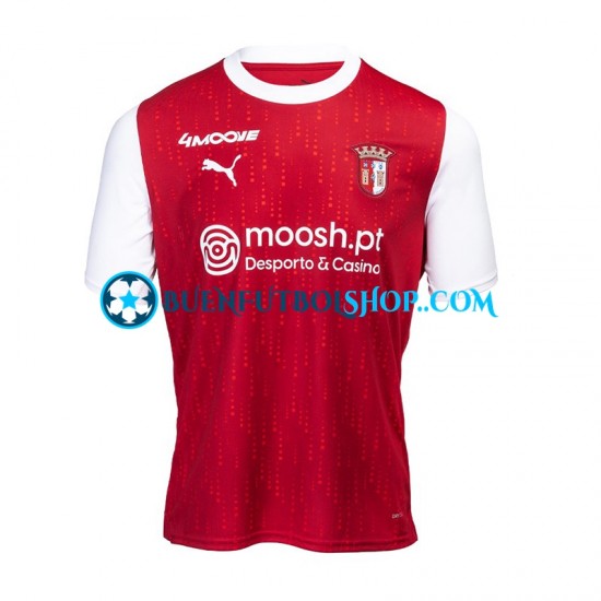 Camiseta de Fútbol Braga 2023-2024 Primera Equipación Manga Corta Hombre