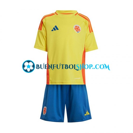 Camiseta de Fútbol Colombia Copa America 2024 Primera Equipación Manga Corta Niño