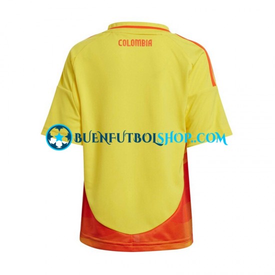 Camiseta de Fútbol Colombia Copa America 2024 Primera Equipación Manga Corta Hombre