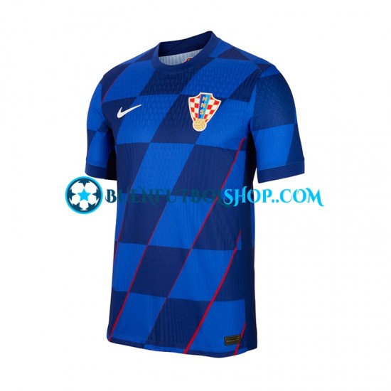 Camiseta de Fútbol Croacia Euro 2024 Segunda Equipación Manga Corta Hombre