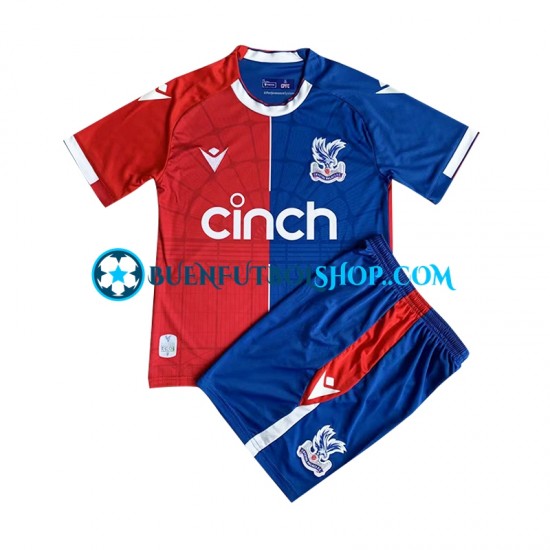 Camiseta de Fútbol Crystal Palace 2023-2024 Primera Equipación Manga Corta Niño