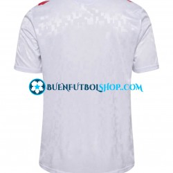 Camiseta de Fútbol Dinamarca Euro 2024 Segunda Equipación Manga Corta Hombre