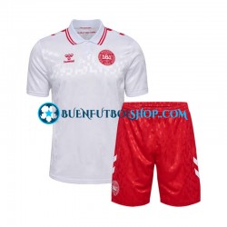 Camiseta de Fútbol Dinamarca Euro 2024 Segunda Equipación Manga Corta Niño Camiseta de Fútbol Dinamarca Euro 2024 Segunda Equipación Manga Corta Niño
