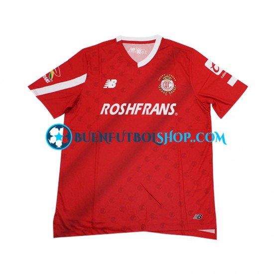 Camiseta de Fútbol Deportivo Toluca 2023-2024 Primera Equipación Rojo Manga Corta Hombre