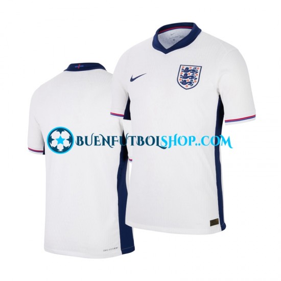 Camiseta de Fútbol Inglaterra Euro 2024 Primera Equipación Blanco Manga Corta Hombre