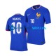 Camiseta de Fútbol Francia Kylian Mbappe 10 Euro 2024 Primera Equipación Azul Manga Corta Hombre