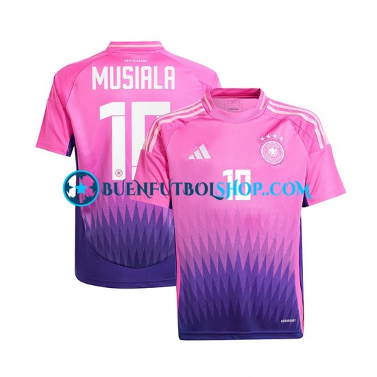 Camiseta de Fútbol Alemania Jamal Musiala 10 Euro 2024 Segunda Equipación Manga Corta Hombre